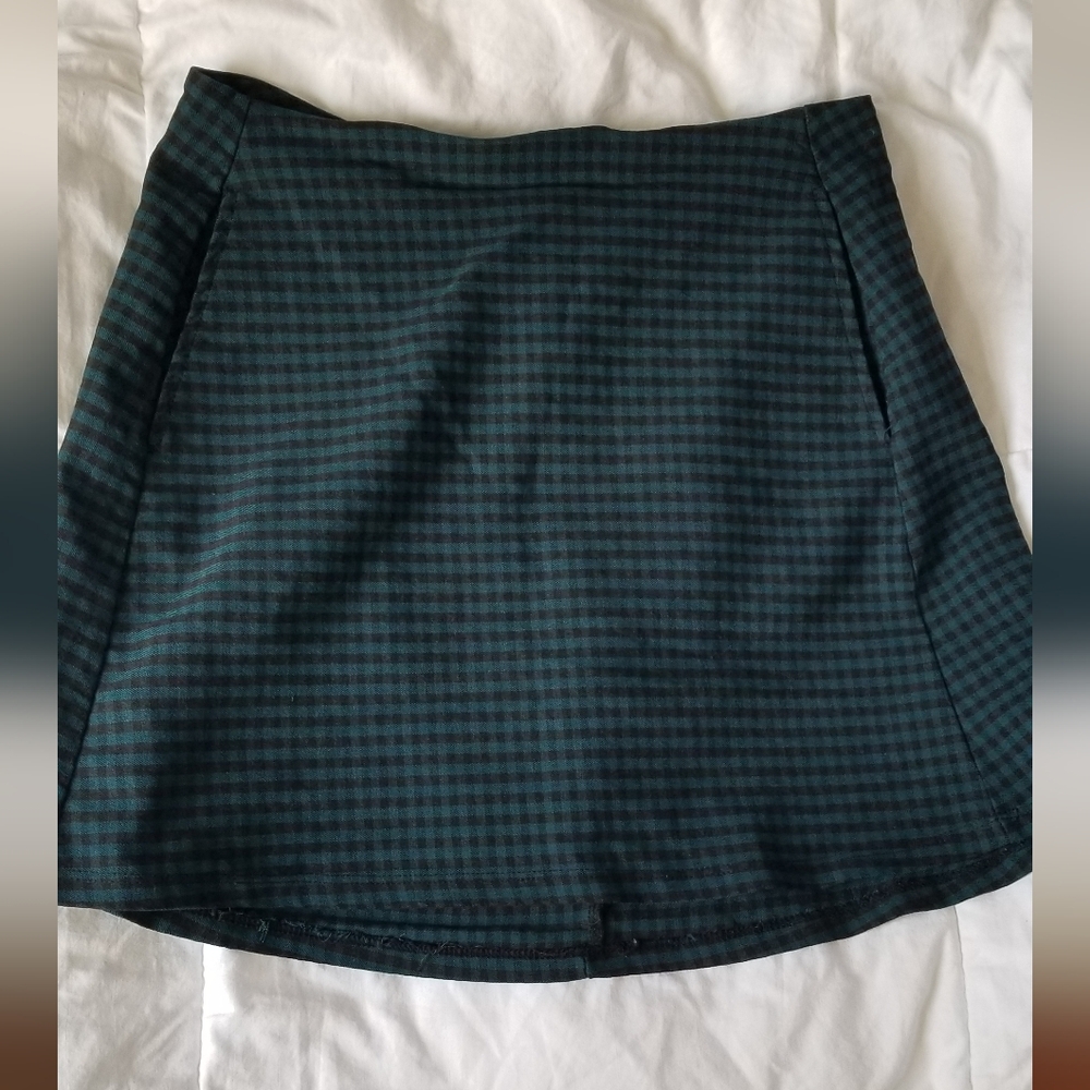 Altar'd State Checkered Plaid Mini Skirt Medium